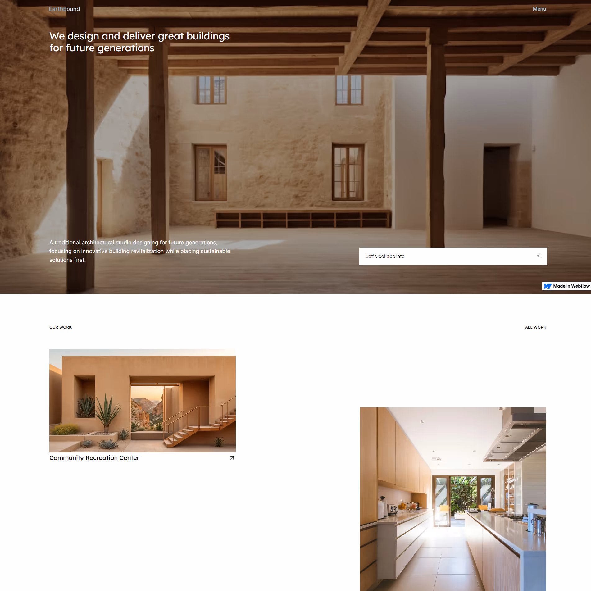 Earthbound Webflow HTML Template